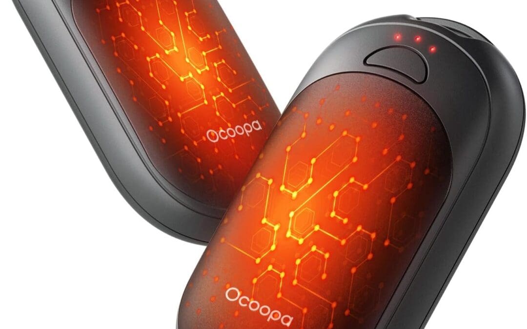 OCOOPA Magnetic Hand Warmers Rechargeable 2 Pack, Electric Handwarmers, Smart Heating UL Certified, 3-Settings,Portable Heater, Ultra Slim Pocket, Hunting Essentials, Gifts for Christmas Men, UT3 Lite
