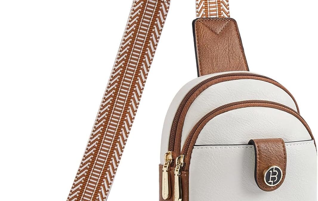 BOSTANTEN Small Sling Bag Crossbody Bags for Women Trendy Crossbody Purse Leather Chest Bag