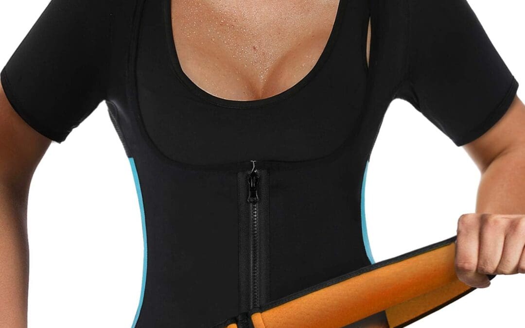 NonEcho Women Sauna Body Shaper Sweat Suit Sleeve Spa Cami Hot Neoprene Slimming Workout Vest Waist Trainer Top