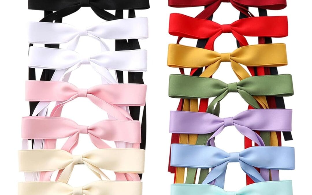 16 PCS Hair Bows for Women,Hair Ribbon Hair Bows With Long Tail,Hair Bow Clips Hair Barrettes for Women Accessories